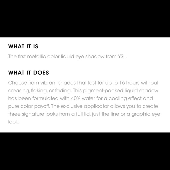 💯 YSL Full Metal Liquid Eyeshadow❤️❤️❤️ - Picture 3 of 12